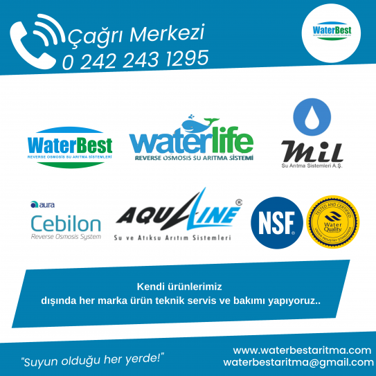 Antalya Waterbest Su Arıtma -Antalya Waterlife Servisi-Antalya Su Arıtma