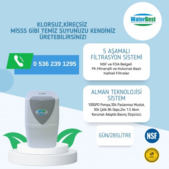 Antalya Waterbest Su Arıtma -Antalya Waterlife Servisi-Antalya Su Arıtma